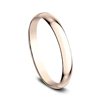 Womens 2MM 10K White Gold Wedding Band