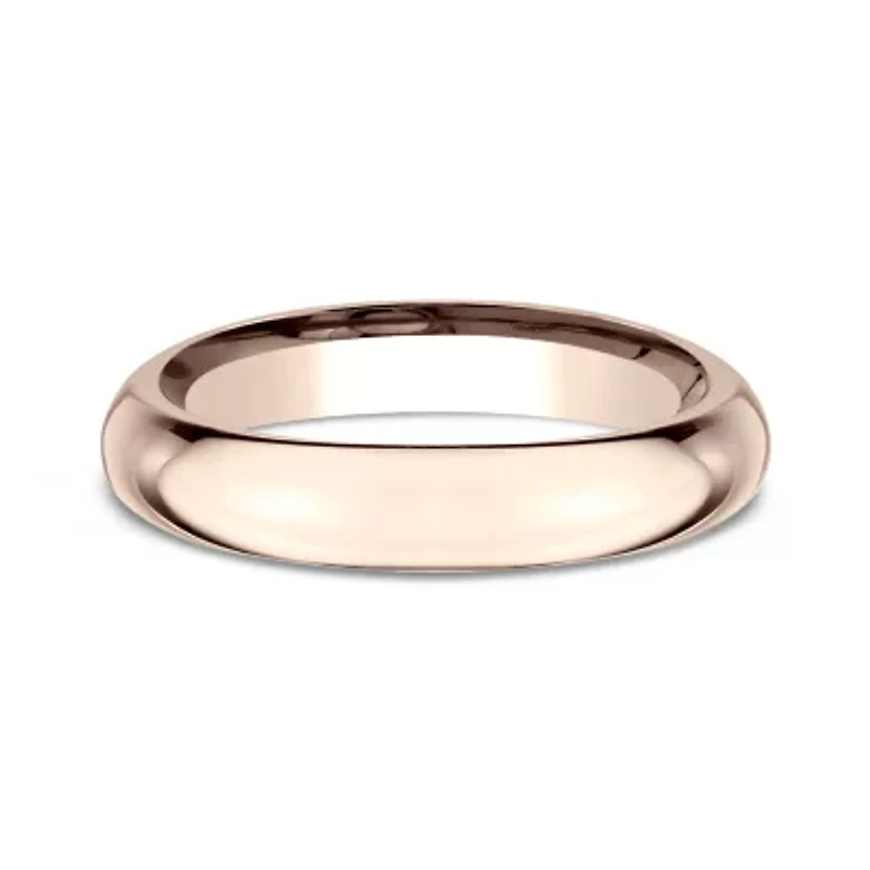 Womens 14K White Gold 4MM High Dome Comfort-Fit Wedding Band