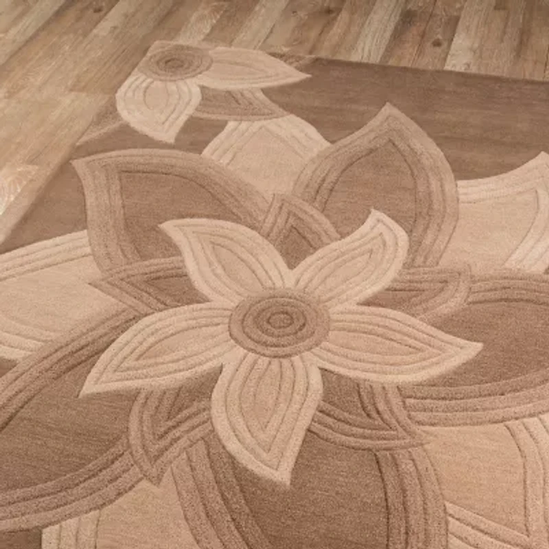 Momeni Delhi 40 Floral Hand Tufted Indoor Rectangular Accent Rug
