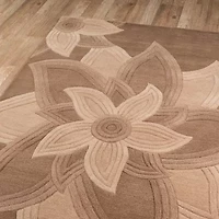 Momeni Delhi 40 Floral Hand Tufted Indoor Rectangular Accent Rug