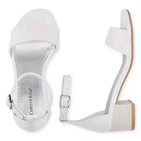 Christie & Jill Mallory Little & Big Kid Girls Round Open Toe Block Heel Pumps