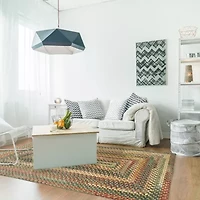 Capel American Traditions Braided Wool Indoor Rectangular Accent Rug