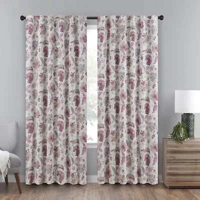 Eclipse Nina Rod Pocket Back Tab Blackout Single Curtain Panel