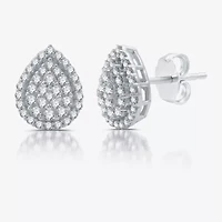 Diamond Blossom Womens 1 CT. T.W. Natural White Diamond Sterling Silver Pear 2-pc. Jewelry Set