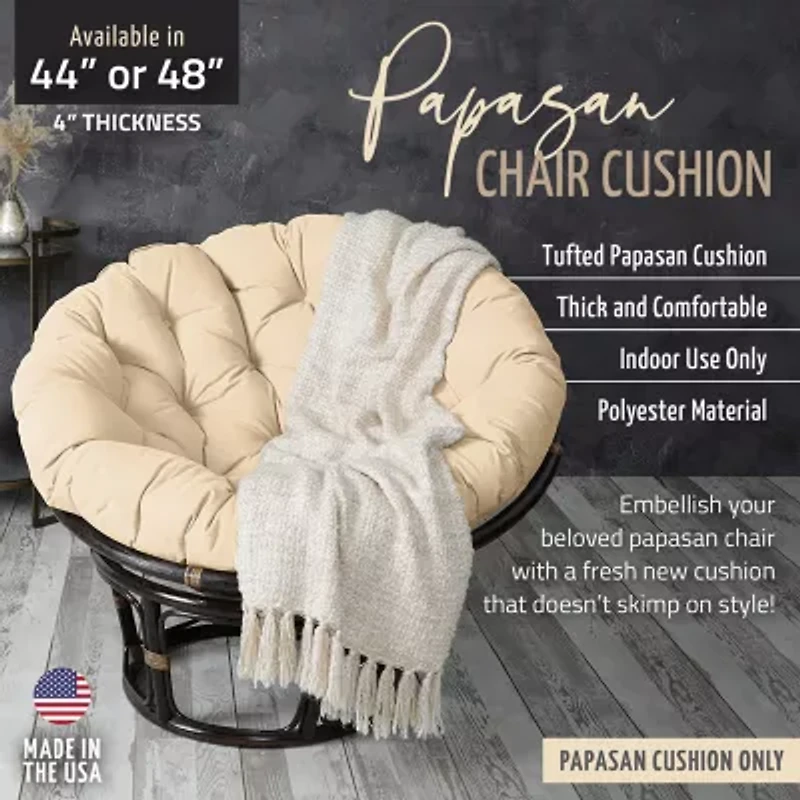 Mozaic Company 48''X48''X4'' Papasan Cushion Patio Seat