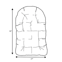 Mozaic Company Sunbrella Egg Chair Cushion Patio Seat