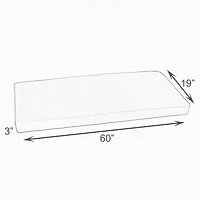 Mozaic Company Sunbrella Bench Cushion Corded