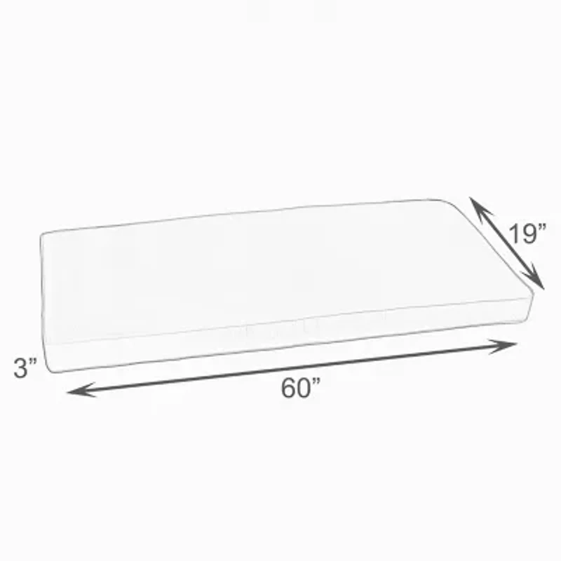 Mozaic Company Sunbrella Bench Cushion Corded