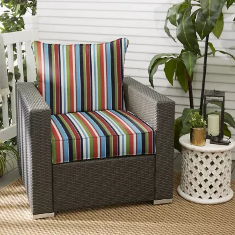 Mozaic Company Deep Seating Pillow And Set Patio Chair Cushion - Carousel Confetti