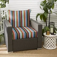 Mozaic Company Deep Seating Pillow And Set Patio Chair Cushion - Carousel Confetti