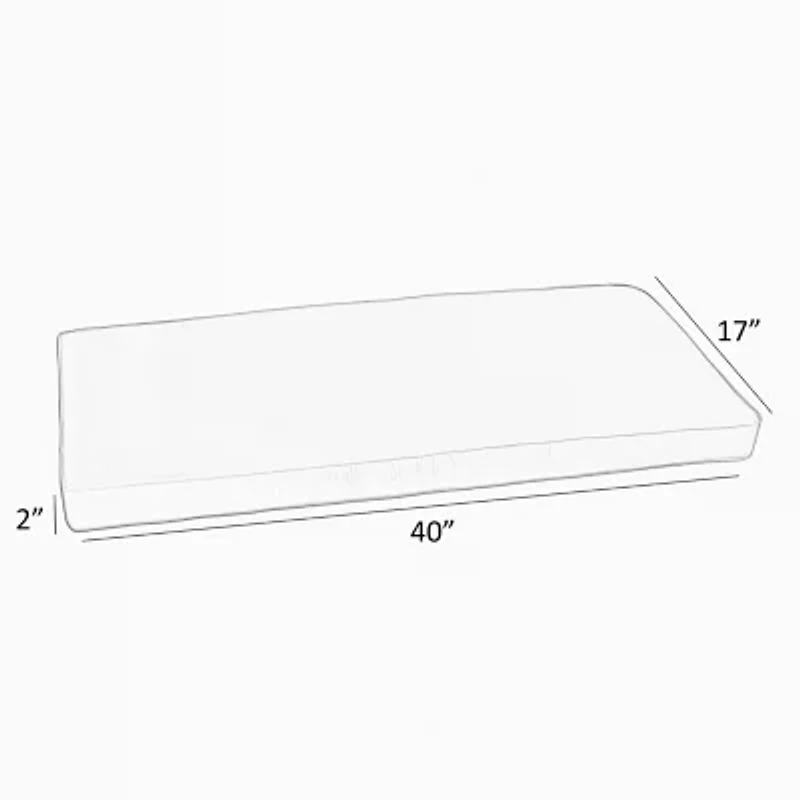 Mozaic Company Sunbrella Bench Cushion Corded