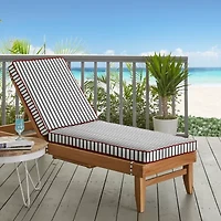 Mozaic Company Sunbrella Lido Indigo Hinge Cushion Corded