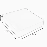 Mozaic Company 22.5''X22.5''X 5'' Deep Seating Patio Chair Cushion