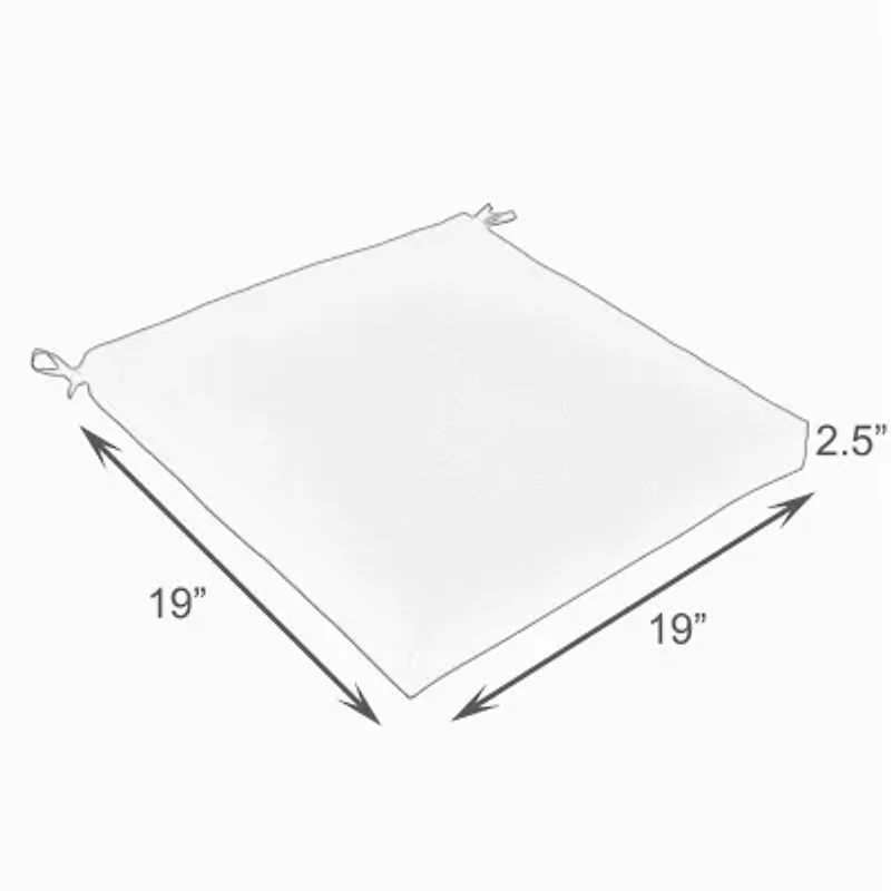 Mozaic Company Poly Solid Bristol Seat Cushion (Set of 2)