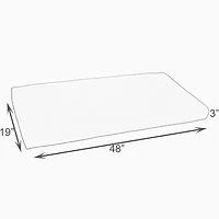 Mozaic Company Sunbrella Bench Cushion Bristol