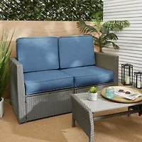 Mozaic Company Deep Seating Loveseat Cushion Set,Corded Patio Seat Cushion