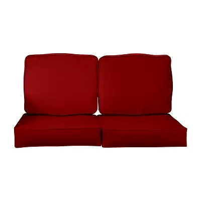 Mozaic Company Deep Seating Loveseat Cushion Set,Corded Patio Seat Cushion