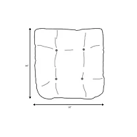 Mozaic Company Tufted U-Shaped Solid Seat Cushion