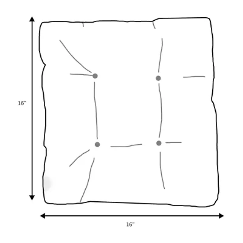 Mozaic Company Sunbrella Tufted Square Seat Cushion (Set of 2)