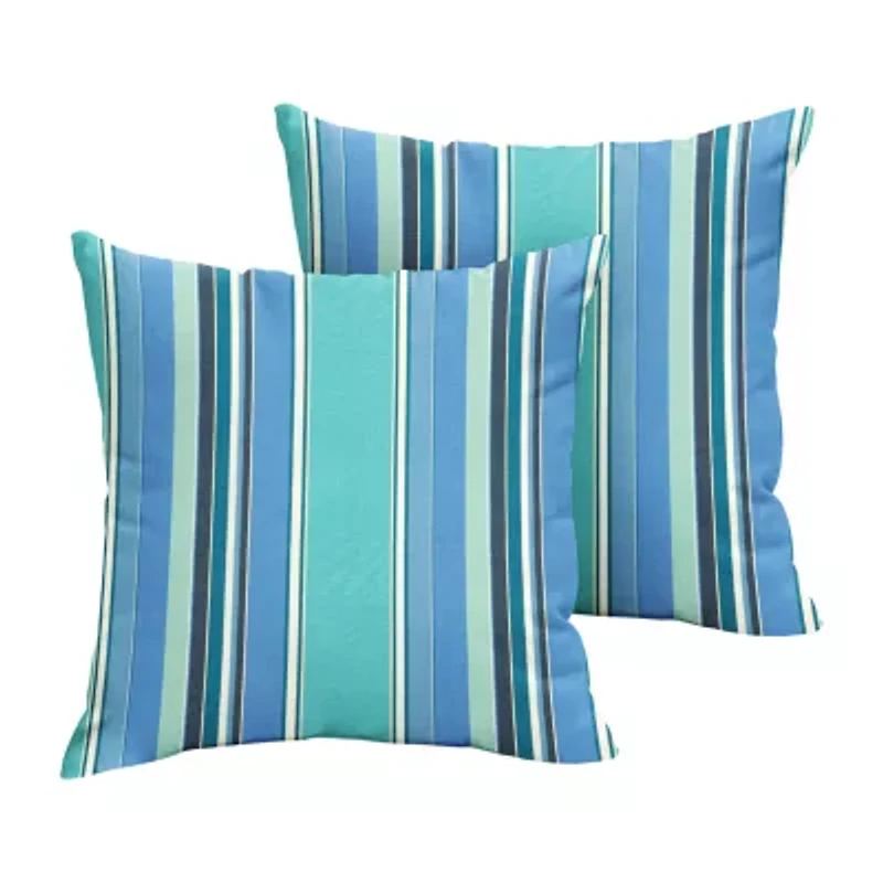 Mozaic Company 18'' Knife Edge 2-pc. Square Outdoor Pillow - Dolce Oasis