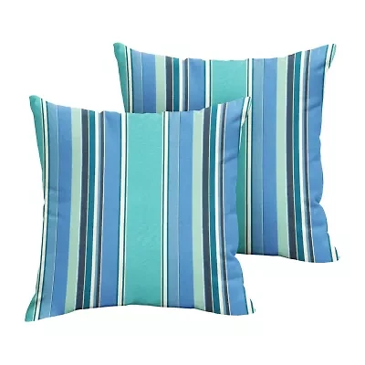 Mozaic Company 18'' Knife Edge 2-pc. Square Outdoor Pillow - Dolce Oasis