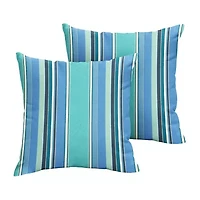 Mozaic Company 18'' Knife Edge 2-pc. Square Outdoor Pillow - Dolce Oasis