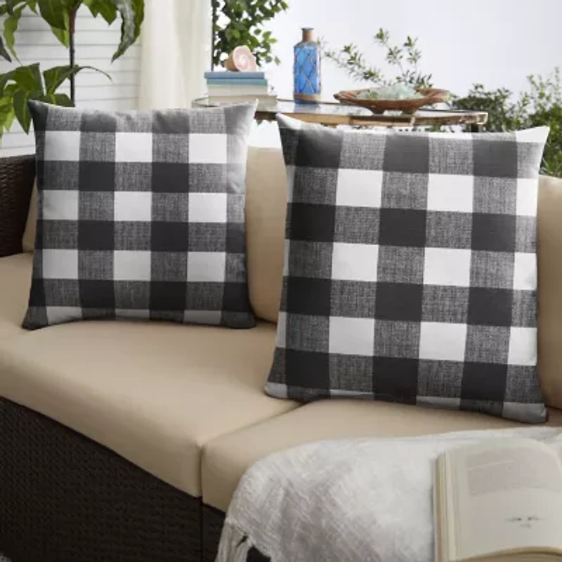 Mozaic Company 18'' Knife Edge 2-pc. Square Outdoor Pillow - Anderson Matte