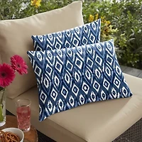 Mozaic Company 12''X18'' Knife Edge 2-pc. Rectangular Outdoor Pillow - Sakari Ink