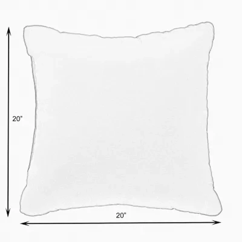 Mozaic Company Knife Edge (Set Of 2) Outdoor Pillow - Canvas Jockey Red