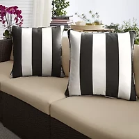 Mozaic Company 18'' Corded 2-pc. Square Outdoor Pillow - Cabana Classic