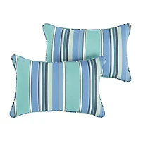 Mozaic Company Sunbrella Dolce Oasis Corded Lumbar Pillow (Set of 2)
