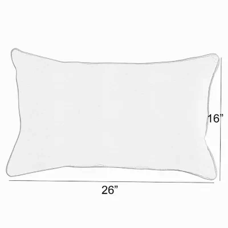 Mozaic Company Sunbrella Canvas Lumbar Pillow Corded (Set of 2)