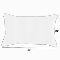 Mozaic Company Sunbrella Canvas Lumbar Pillow Corded (Set of 2)