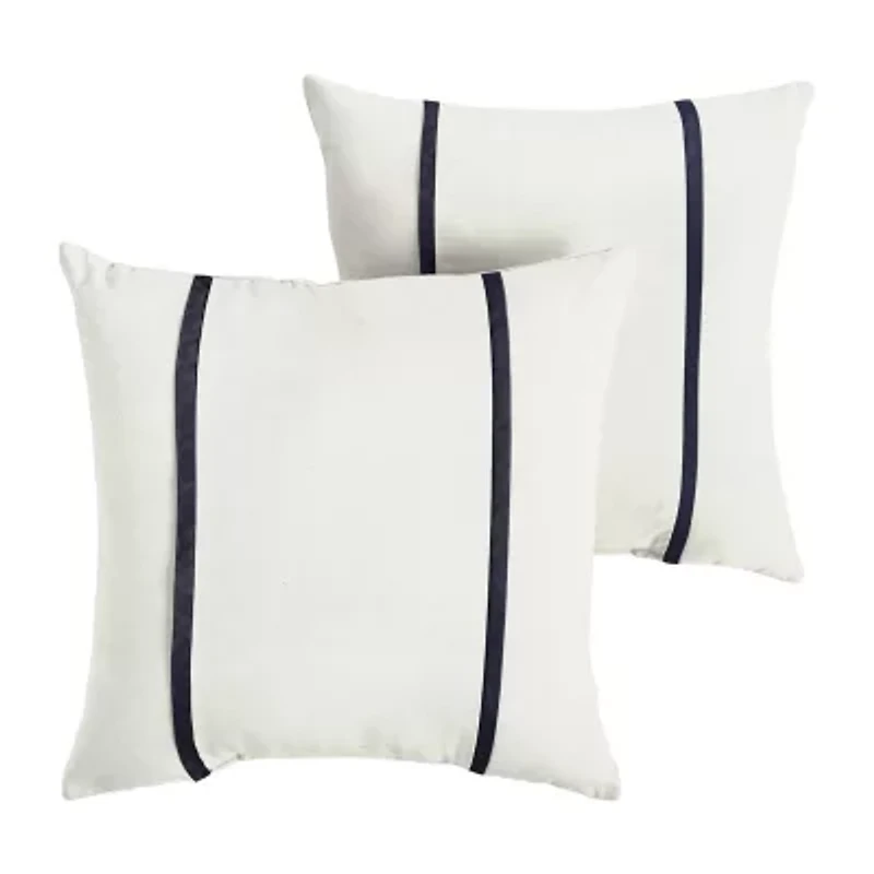 Mozaic Company Sunbrella Canvas Natural Pillow Double Flange (Set of 2)