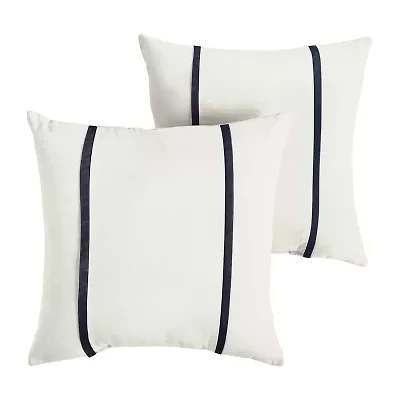 Mozaic Company Sunbrella Canvas Natural Pillow Double Flange (Set of 2)