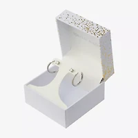 Sparkle Allure Womens Cubic Zirconia 2 Pair Earring Set
