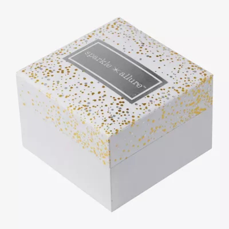 Sparkle Allure Twist Womens Crystal 24K Gold Over Brass 22.3mm Hoop Earrings