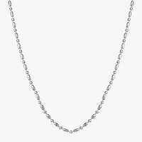 Silver Reflections Womens Pure Silver Over Brass 16 Inch Bead Chain Necklace