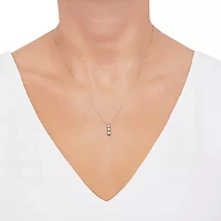 (H-I / Si2) Womens 1/3 CT. T.W. Lab Grown White Diamond 10K Gold 18 Inch Pendant Necklace