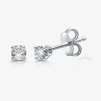 Ever Star (H-I / I1) 1/5 CT. Lab Grown White Diamond Sterling Silver 3mm Round Stud Earrings
