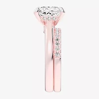 (G-H / Vs2-Si1) Womens 3 1/2 CT. T.W Lab Grown White Diamond 14K Gold Solitaire Bridal Set