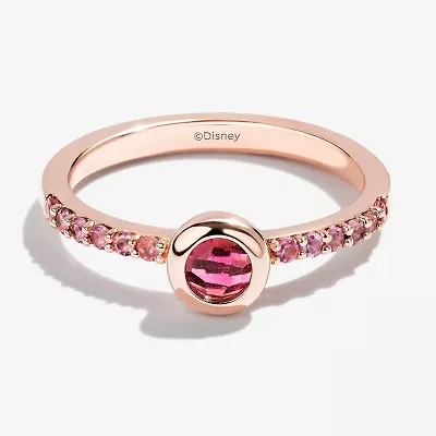 Disney Jewels Collection Womens Genuine Pink Tourmaline 14K Gold Over Silver Piglet Cocktail Ring