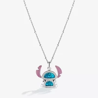 Disney Jewels Collection Enamel Womens 1/8 CT. Sterling Silver 18 Inch Pendant Necklace