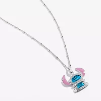 Disney Jewels Collection Enamel Womens 1/8 CT. Sterling Silver 18 Inch Pendant Necklace