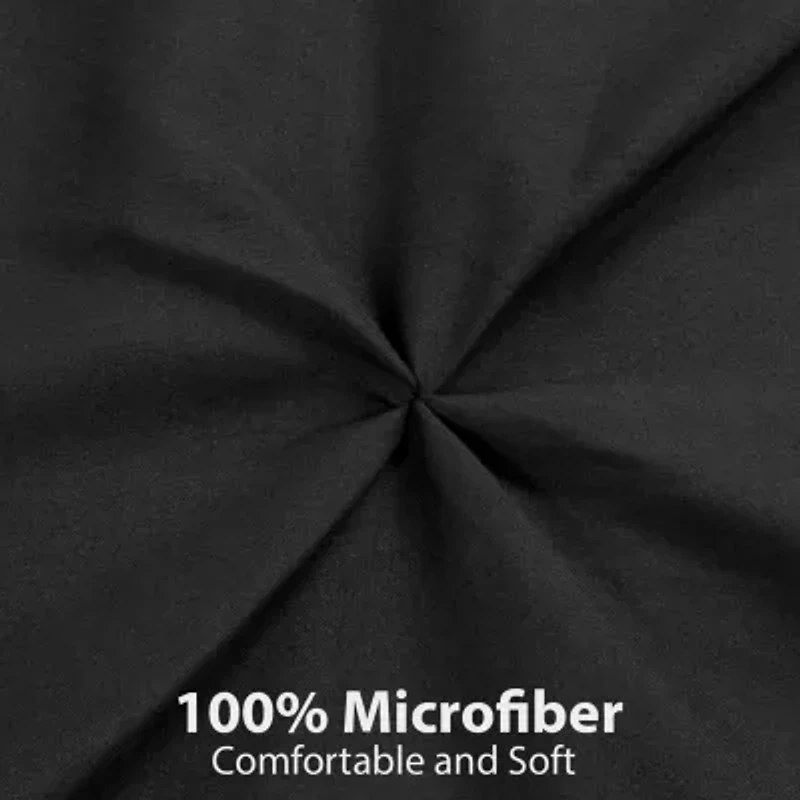 Sweet Home Collection™ Duvet Cover Pinch Pleat Pintuck Design with Zipper Closure and Shams