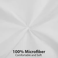 Sweet Home Collection™ Duvet Cover Pinch Pleat Pintuck Design with Zipper Closure and Shams