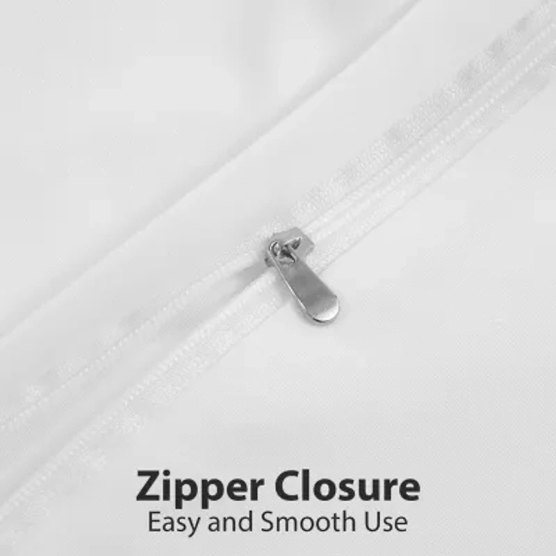 Sweet Home Collection™ Duvet Cover Pinch Pleat Pintuck Design with Zipper Closure and Shams