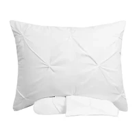 Sweet Home Collection™ Duvet Cover Pinch Pleat Pintuck Design with Zipper Closure and Shams