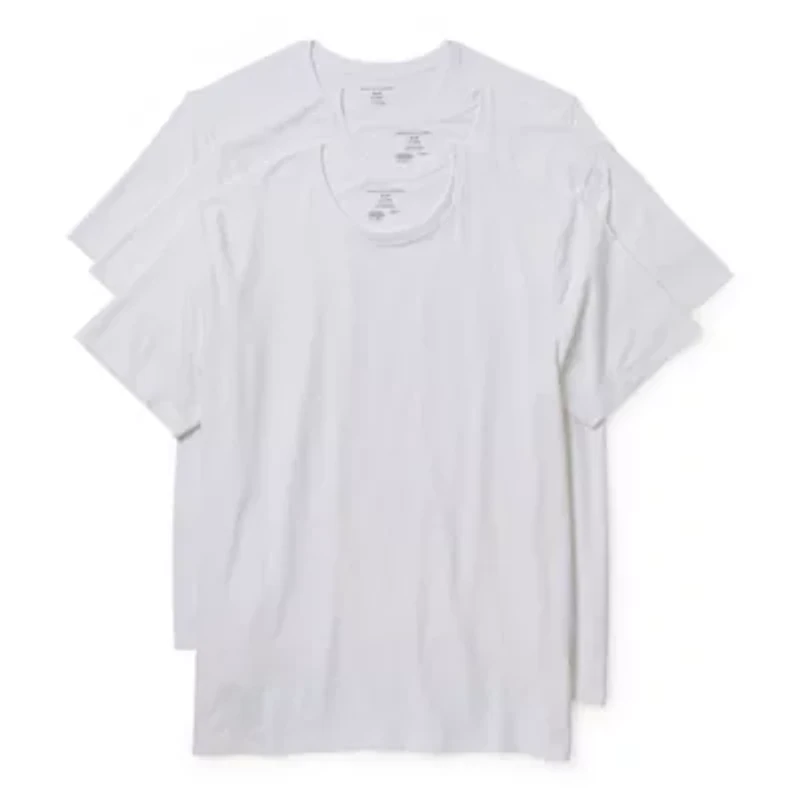 Shaquille O'Neal XLG Activated Cooling Mens 3 Pack Short Sleeve Crew Neck T-Shirt Big