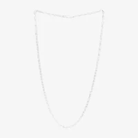 Silver Reflections Womens Pure Silver Over Brass 18 Inch Bead Chain Necklace